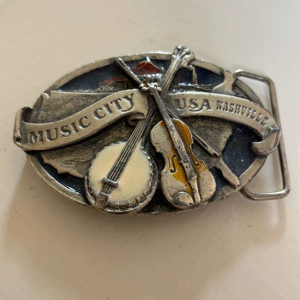 Vintage Nashville belt buckle